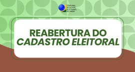 Cadastro eleitoral reabre nesta terça-feira, 5