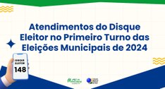 Os dados são referentes ao período de 01 a 06 de outubro, dia do Primeiro Turno das Eleições Mun...