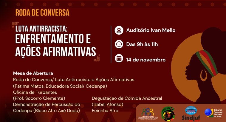 Em parceria com o Cedenpa, o evento será nesta quinta-feira, 14, e inclui roda de conversa, ofic...